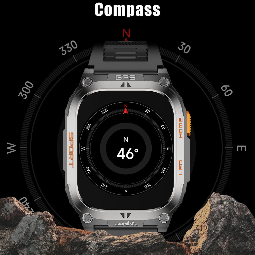 QX18 Smart Bracelet – GPS Positioning Sports Watch with LED Display & Health Monitoring