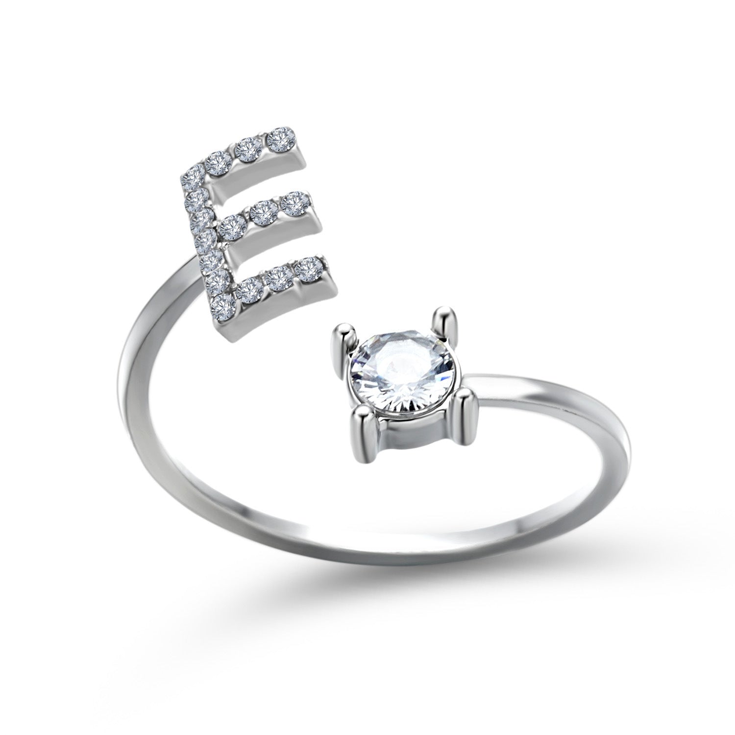 Adjustable 26 Initial Letter Ring – Simple & Elegant Fashion Jewelry for Women