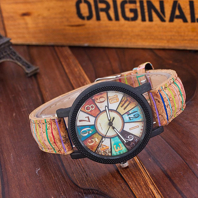 Casual Vintage Leather Women’s Quartz Wrist Watch – Stylish Gift Clock