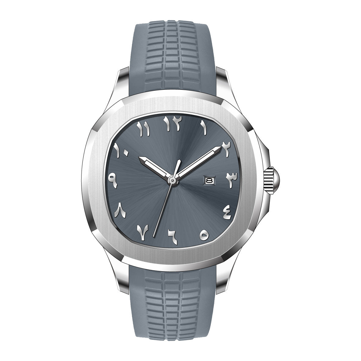 Classic Grenade Silicone Band Waterproof Quartz Watch – Durable Sporty Timepiece