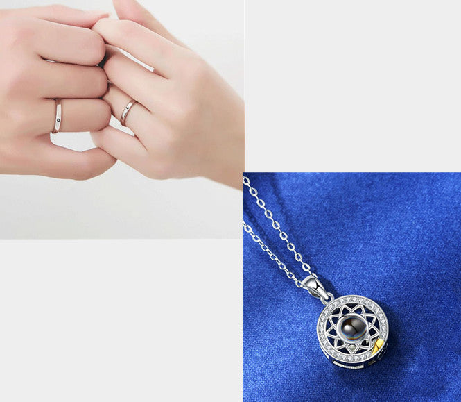 Love You to the Moon and Back Necklace – Romantic Crescent Moon Pendant for Women