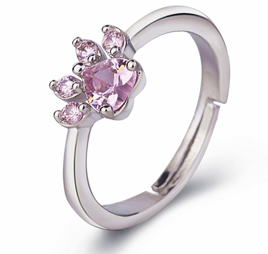 Animal Paw Ring Set – Cat, Bear & Dog Jewelry for Women