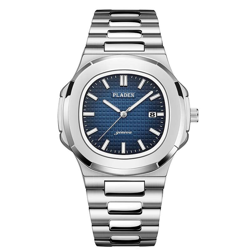 Luxury Waterproof Quartz Watch for Men – Classic Analog Wristwatch with Stainless Steel Band