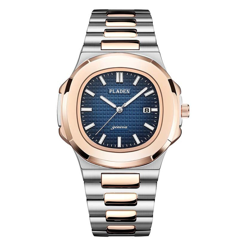Luxury Waterproof Quartz Watch for Men – Classic Analog Wristwatch with Stainless Steel Band