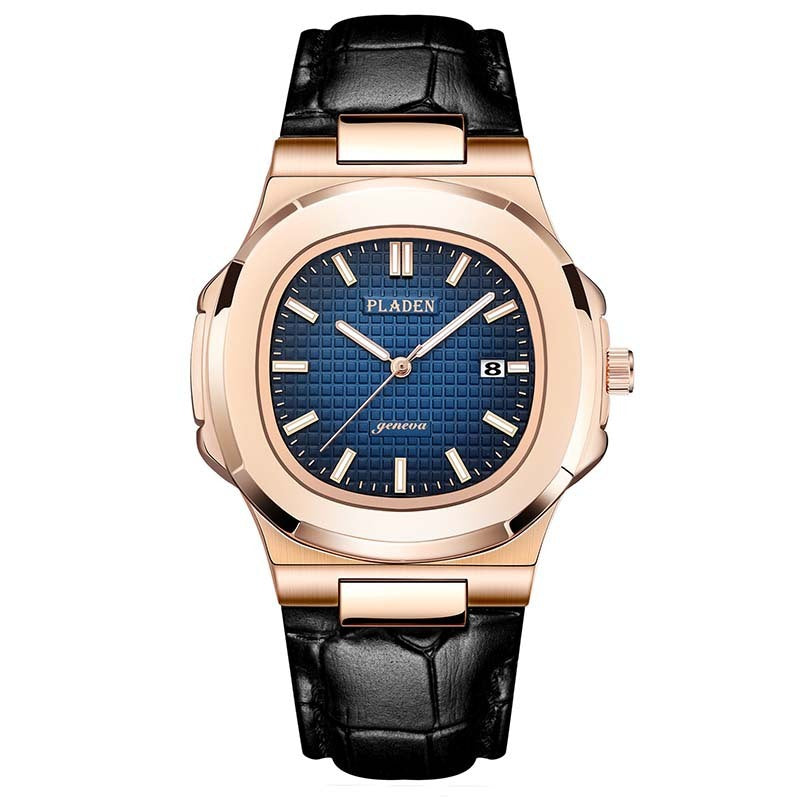 Luxury Waterproof Quartz Watch for Men – Classic Analog Wristwatch with Stainless Steel Band