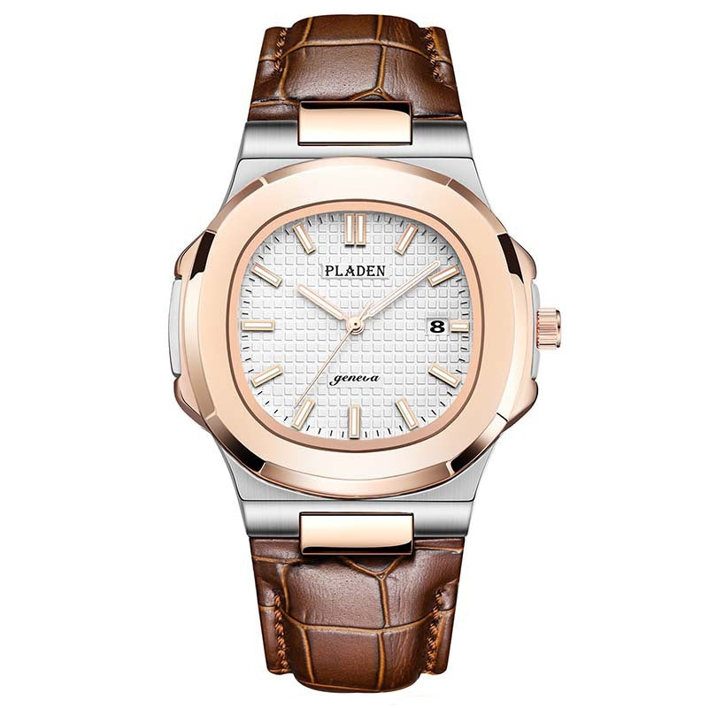 Luxury Waterproof Quartz Watch for Men – Classic Analog Wristwatch with Stainless Steel Band