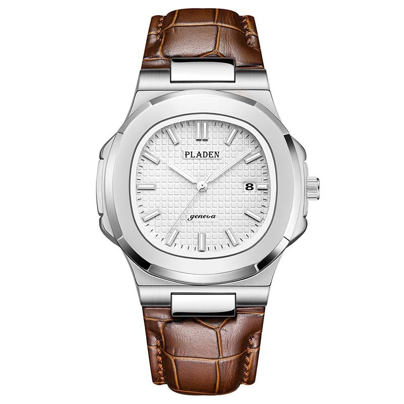 Luxury Waterproof Quartz Watch for Men – Classic Analog Wristwatch with Stainless Steel Band