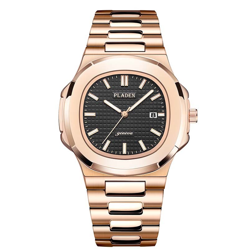 Luxury Waterproof Quartz Watch for Men – Classic Analog Wristwatch with Stainless Steel Band