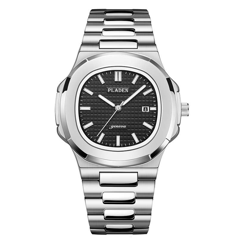 Luxury Waterproof Quartz Watch for Men – Classic Analog Wristwatch with Stainless Steel Band