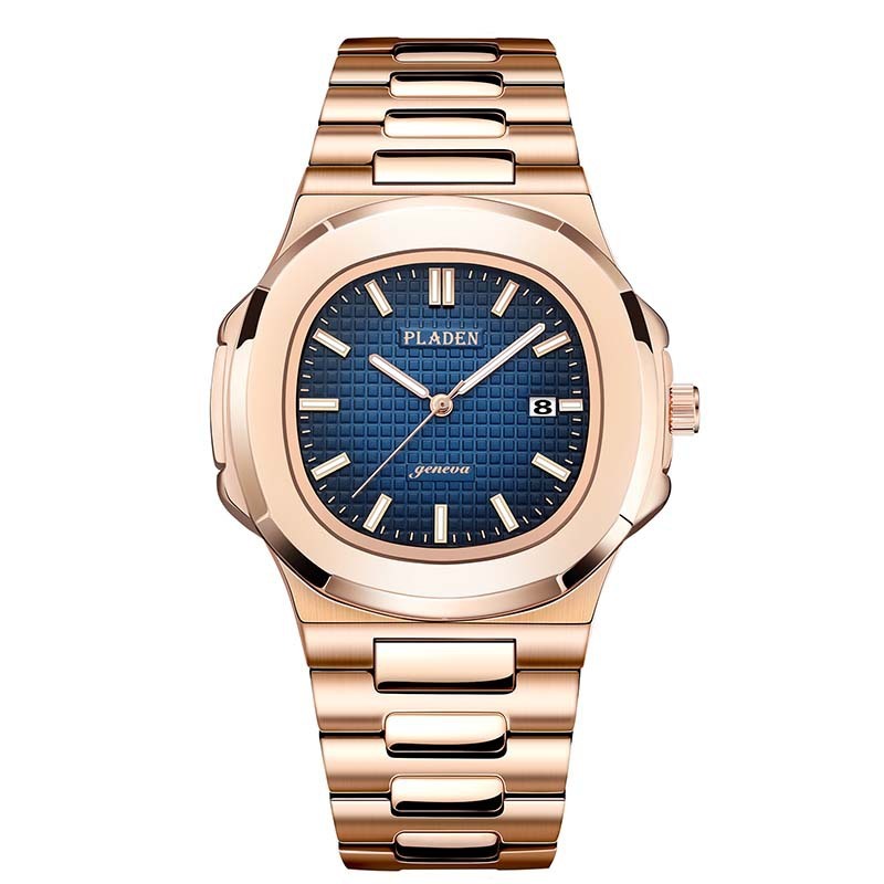 Luxury Waterproof Quartz Watch for Men – Classic Analog Wristwatch with Stainless Steel Band