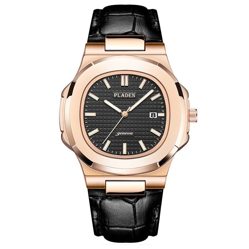 Luxury Waterproof Quartz Watch for Men – Classic Analog Wristwatch with Stainless Steel Band