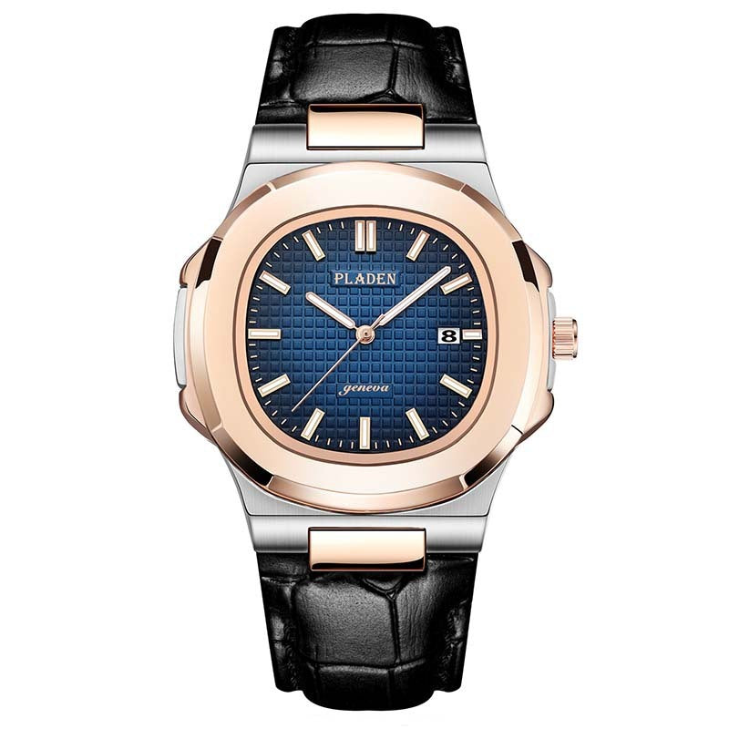 Luxury Waterproof Quartz Watch for Men – Classic Analog Wristwatch with Stainless Steel Band