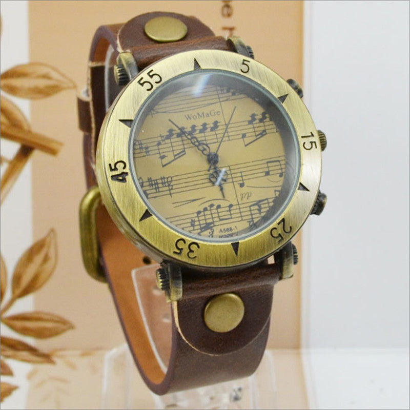 WoMaGe Music Symbol Men’s Watch – Fashion Novel Design Wholesale