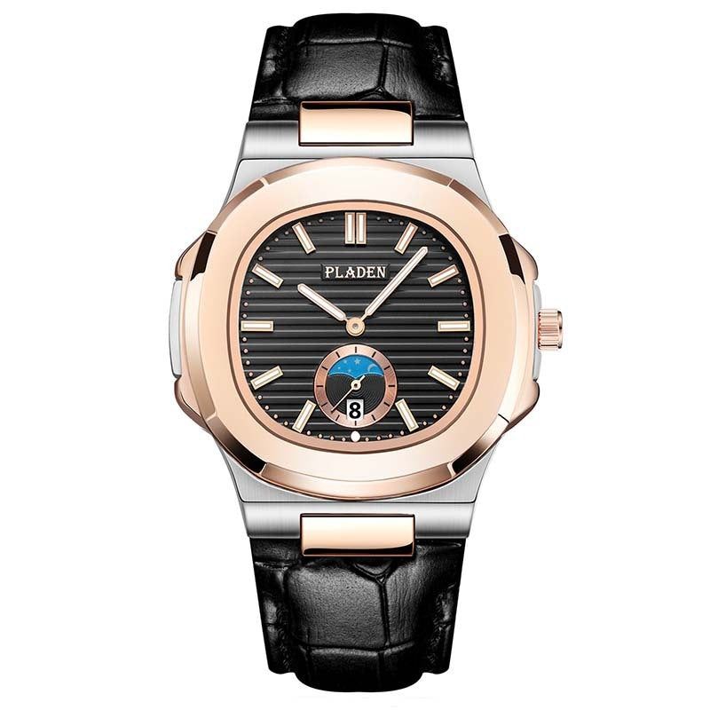 Luxury Waterproof Quartz Watch for Men – Classic Analog Wristwatch with Stainless Steel Band