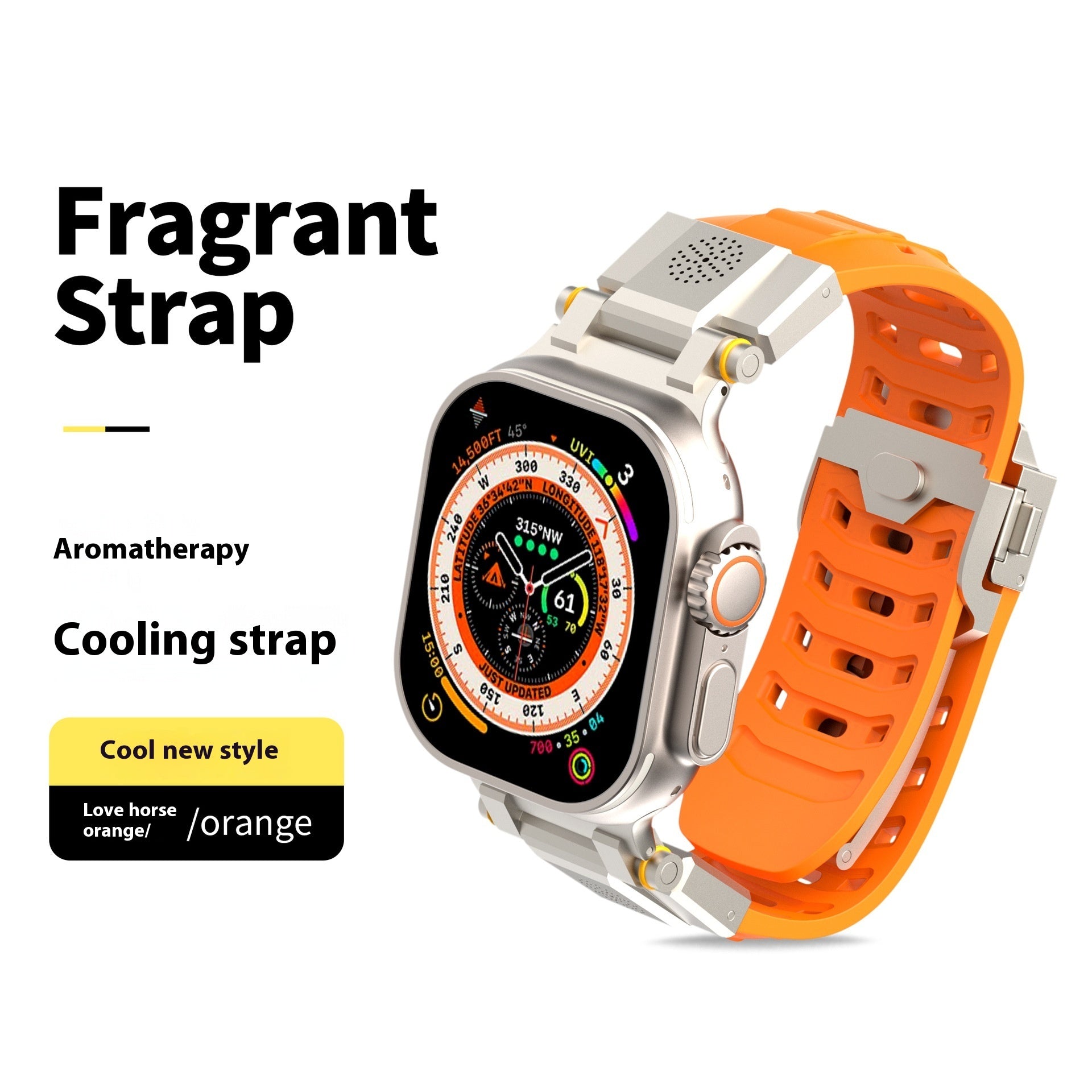 Metal Aromatherapy Watch Band – Stylish & Functional Replacement Strap