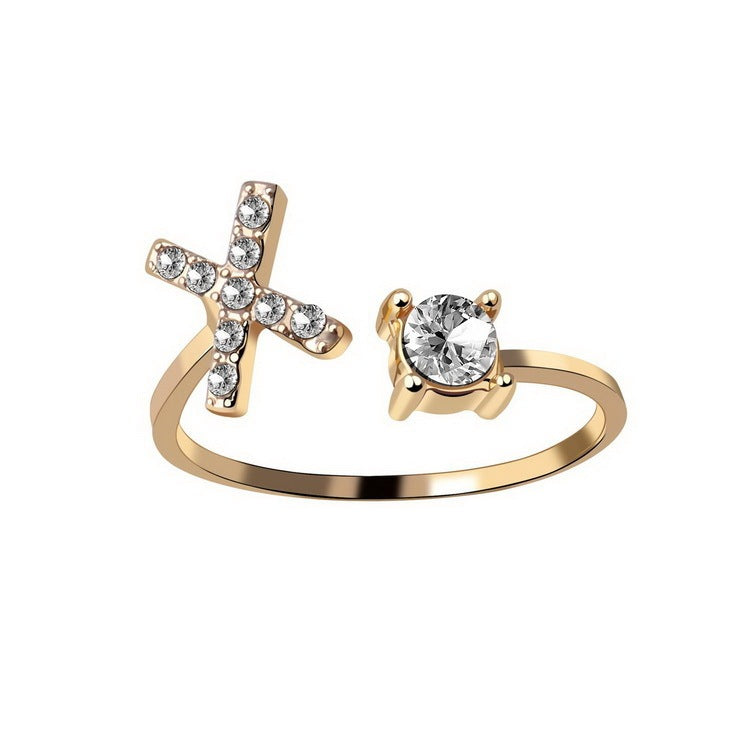 Adjustable 26 Initial Letter Ring – Simple & Elegant Fashion Jewelry for Women