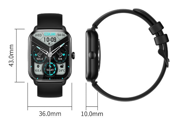 Full-Screen Smartwatch – Heart Rate, Step Counter, Talk & Music