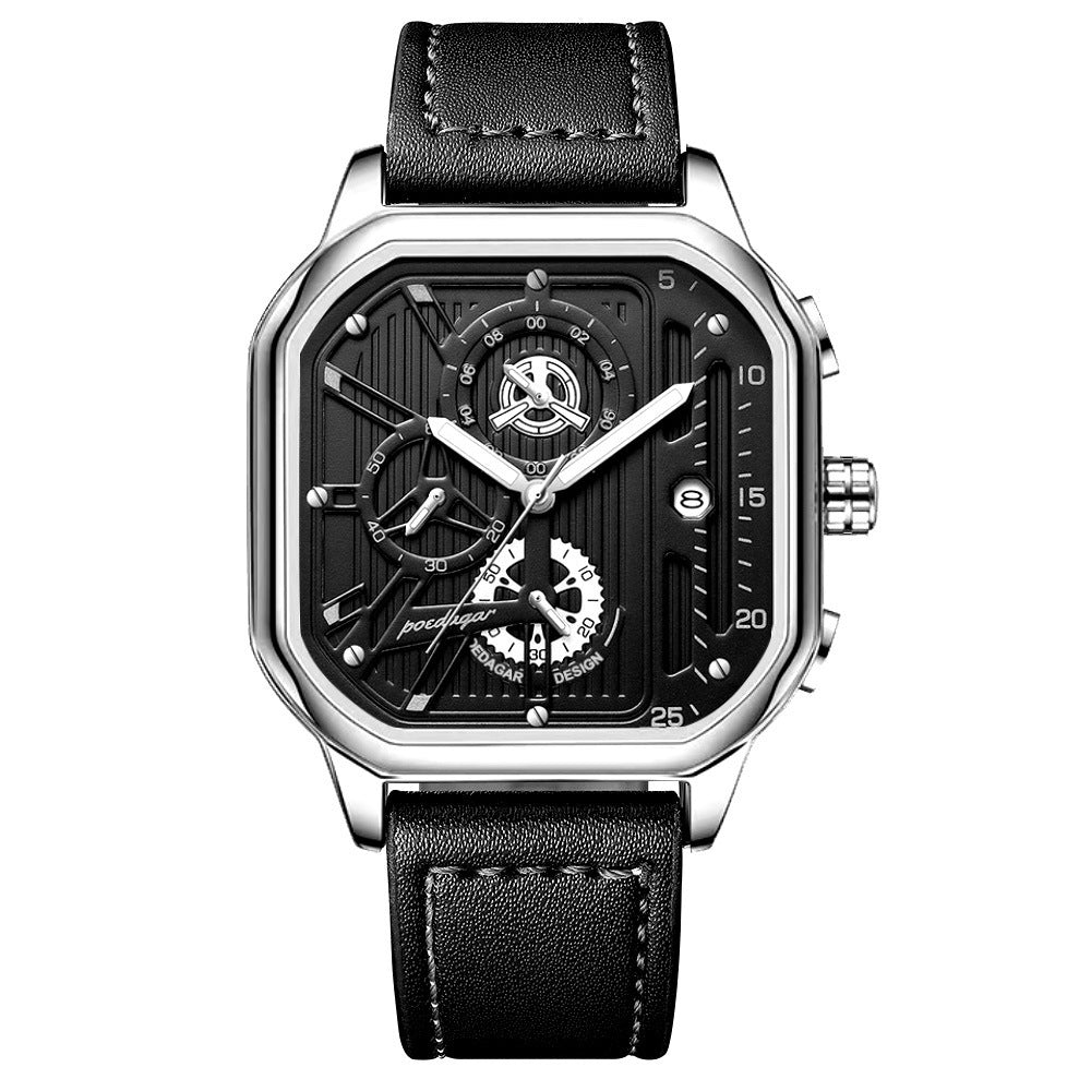 Multifunctional Men's Quartz Watch – Stylish Belt Strap Business Timepiece