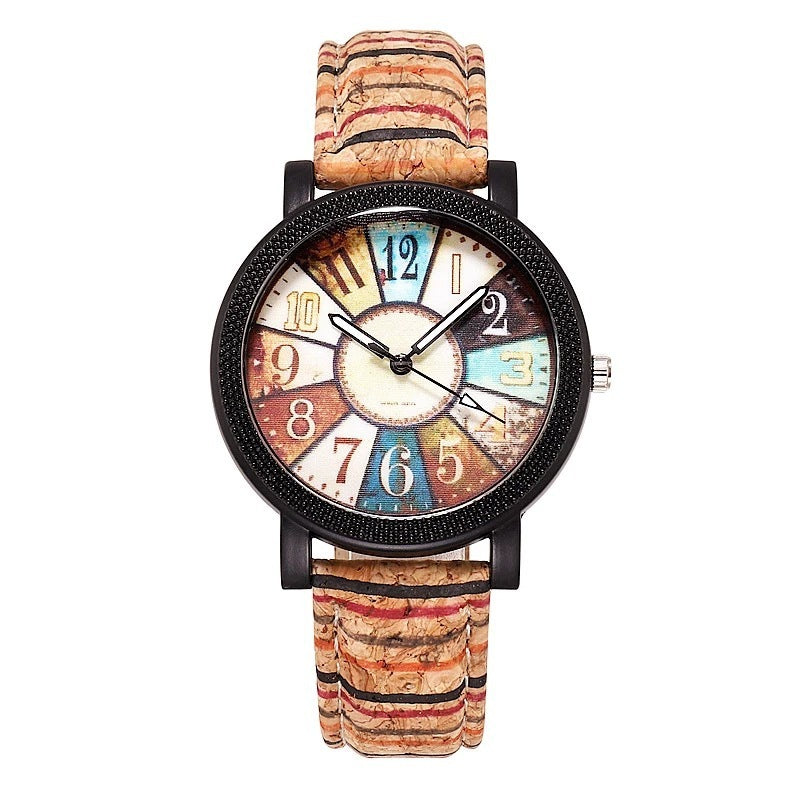 Casual Vintage Leather Women’s Quartz Wrist Watch – Stylish Gift Clock