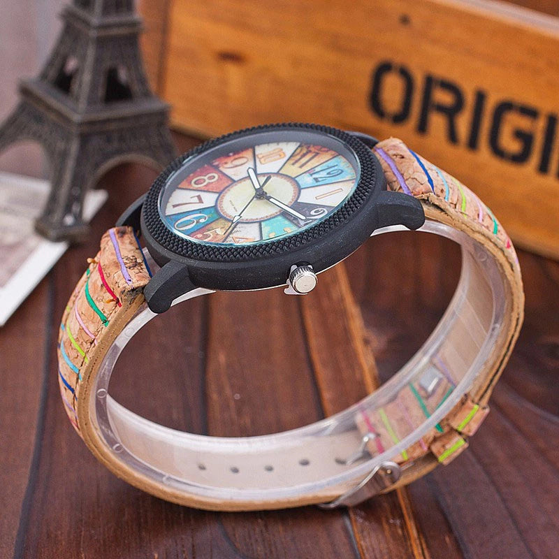 Casual Vintage Leather Women’s Quartz Wrist Watch – Stylish Gift Clock