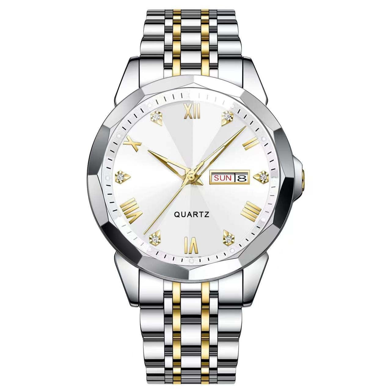 Business Men’s Quartz Watch – Double Calendar, High-Grade Luxury Timepiece