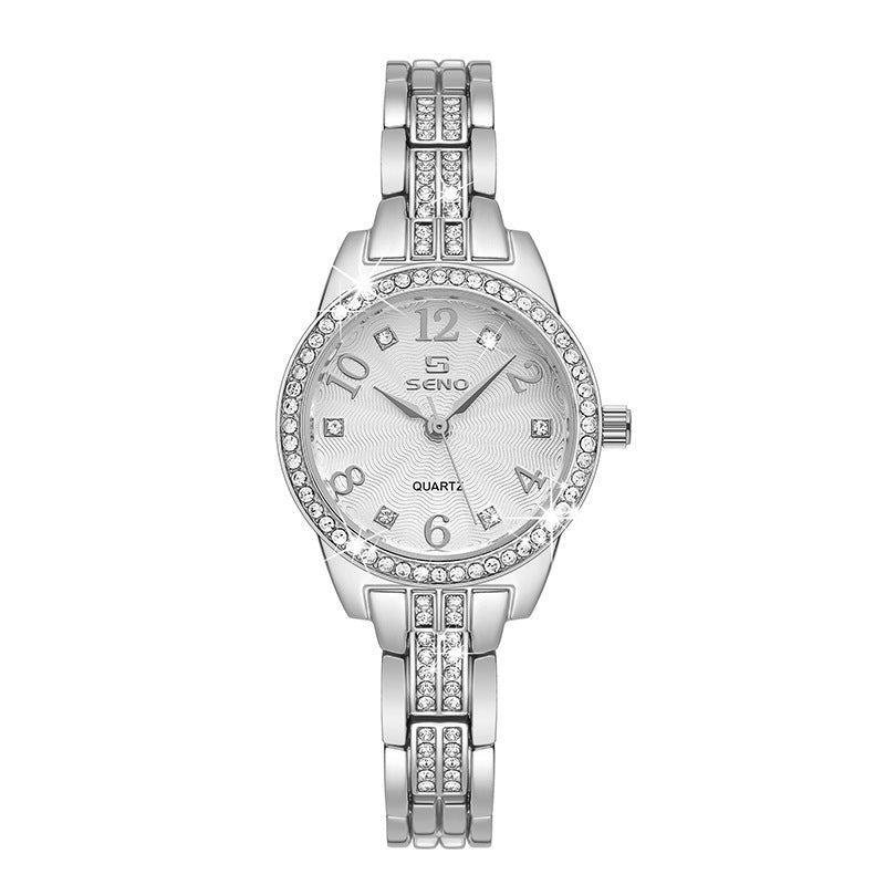 Elegant Women's Fashion Quartz Watch – Waterproof Jewelry Design with Buckle Strap
