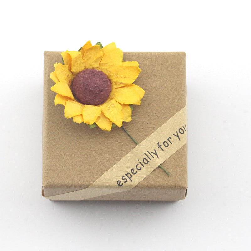 Sunflower Double Lettering Necklace – Inspirational Sunflower Pendant Jewelry for Women