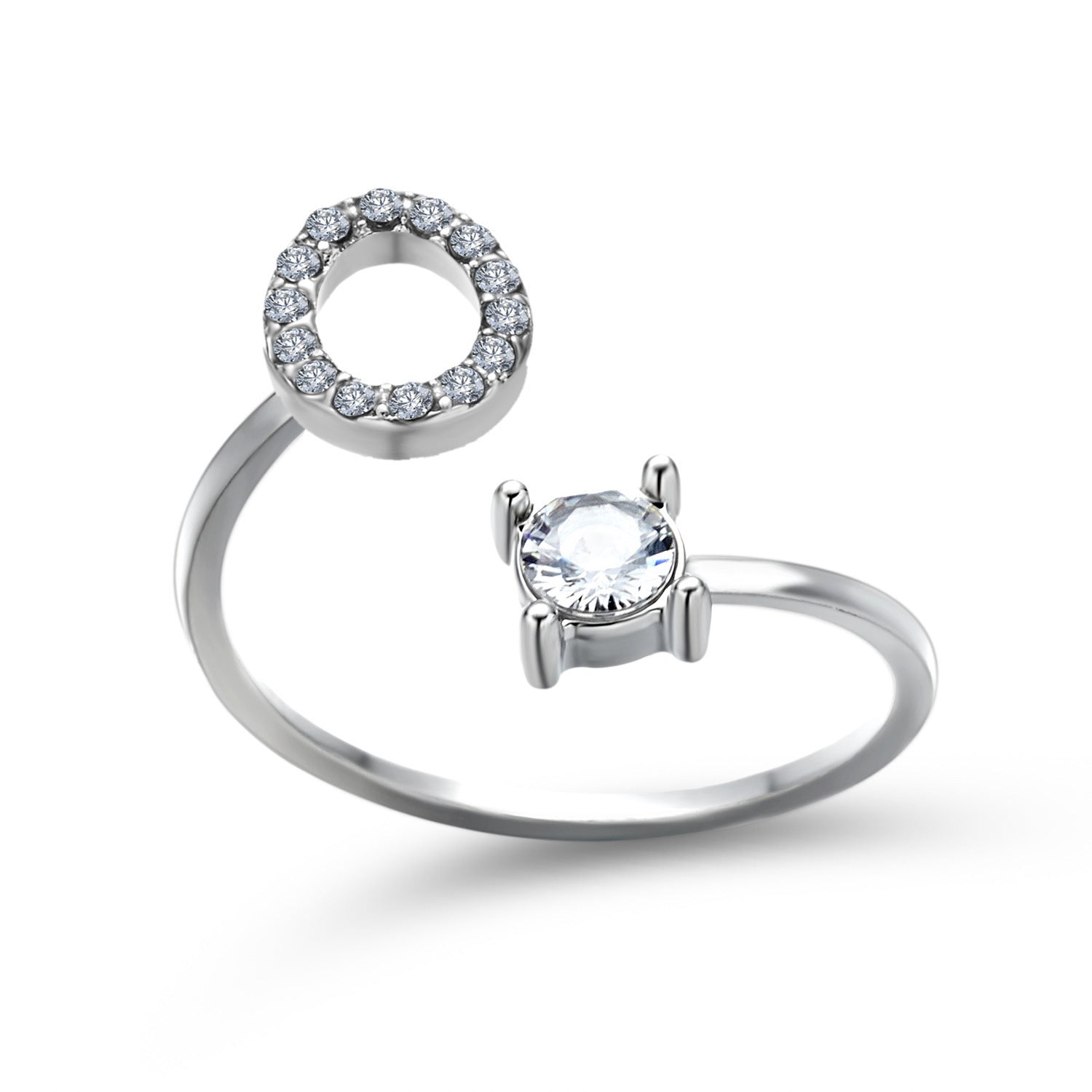 Adjustable 26 Initial Letter Ring – Simple & Elegant Fashion Jewelry for Women