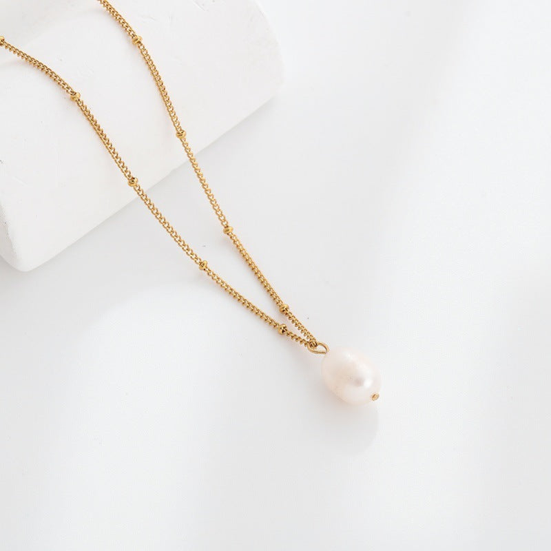 Elegant Natural Freshwater Pearl Pendant Necklace for Women – Classic Jewelry Gift