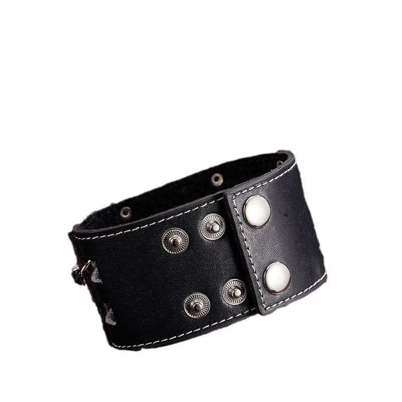 Factory Punk Scorpion Ghost Head Watch – Bold Bracelet Belt Design for Men