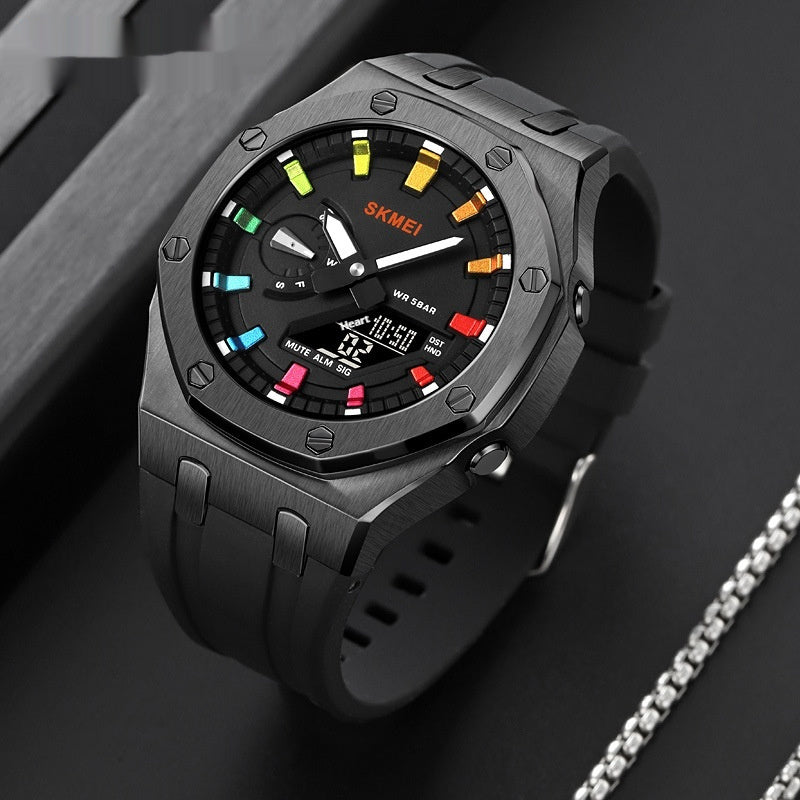 Multifunctional Sports Digital Watch – Waterproof Luminous Outdoor Electronic Timepiece