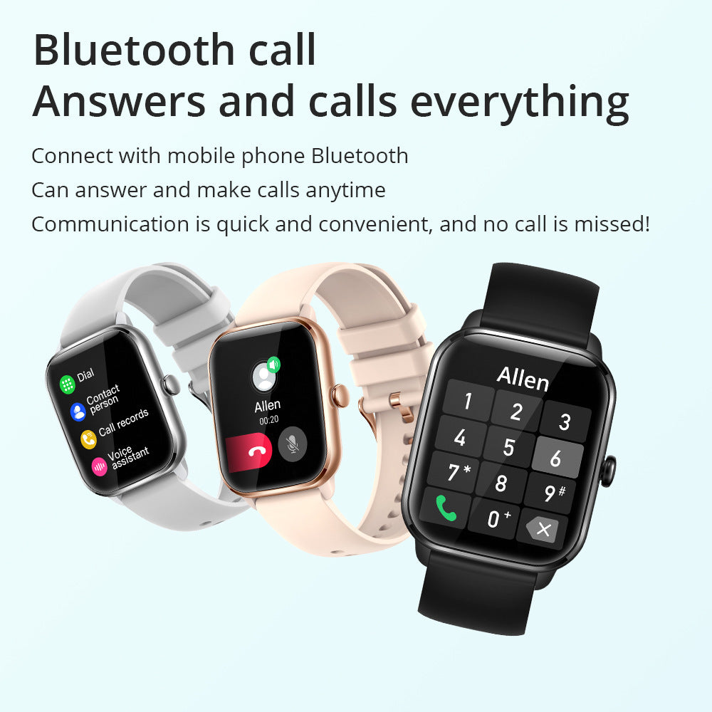 Full-Screen Smartwatch – Heart Rate, Step Counter, Talk & Music