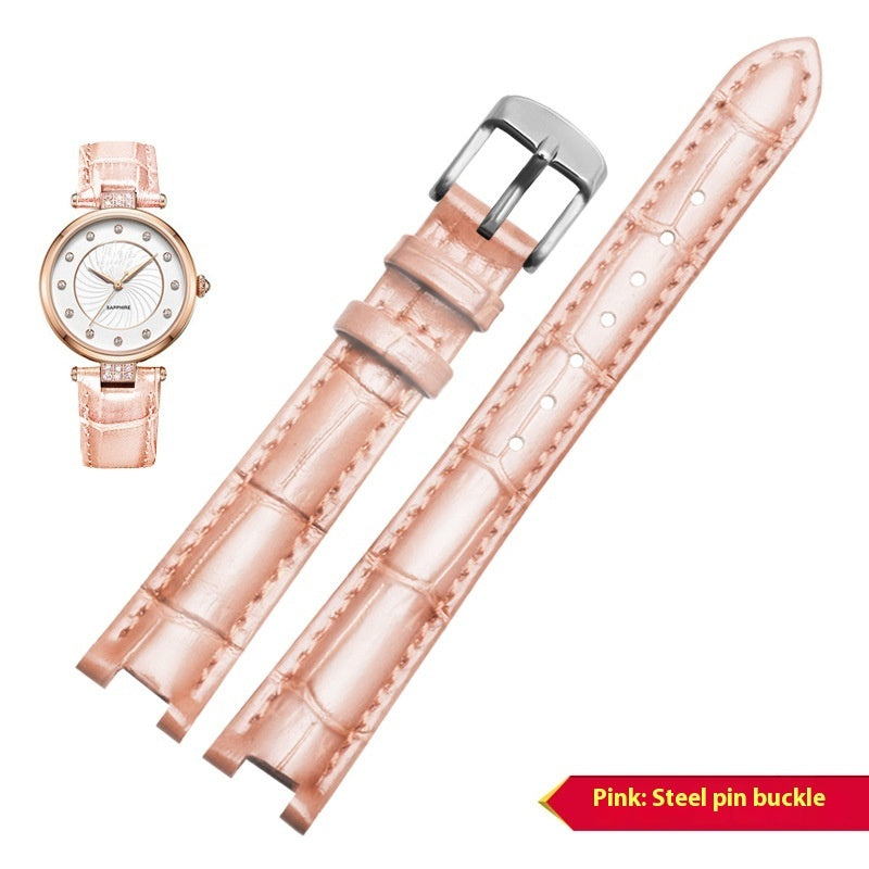 Leather Watch Band with Notch – Classic Replacement Watch Bracelet for Men & Women