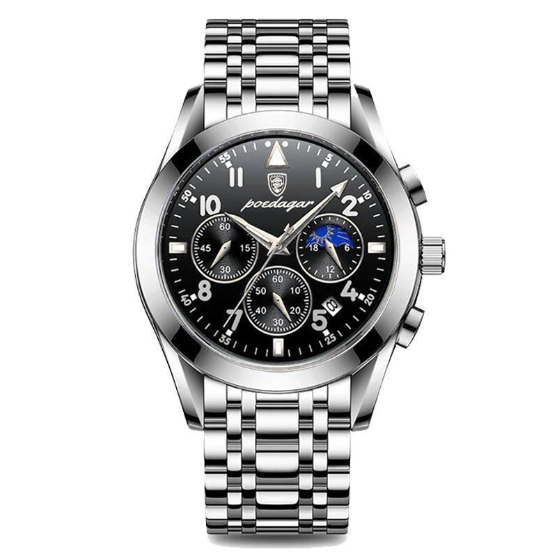 Black Tech Men’s Watch – Korean Fashion Style for Students