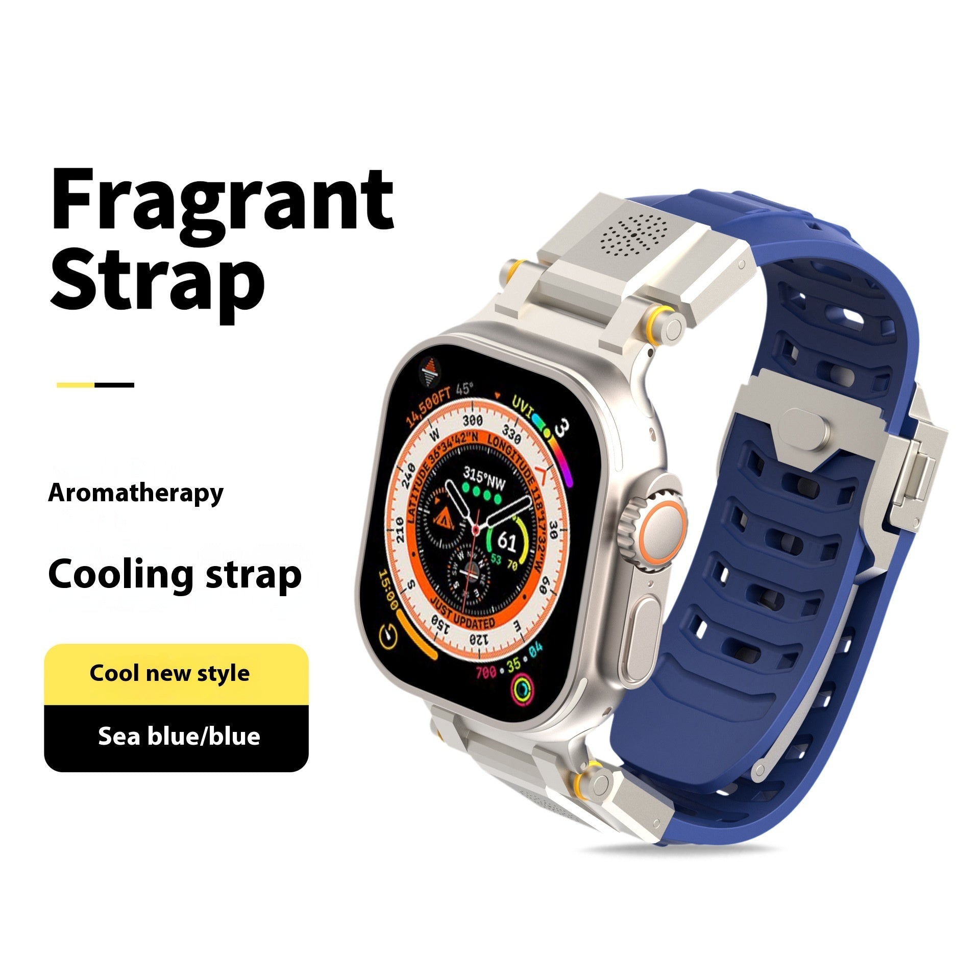Metal Aromatherapy Watch Band – Stylish & Functional Replacement Strap