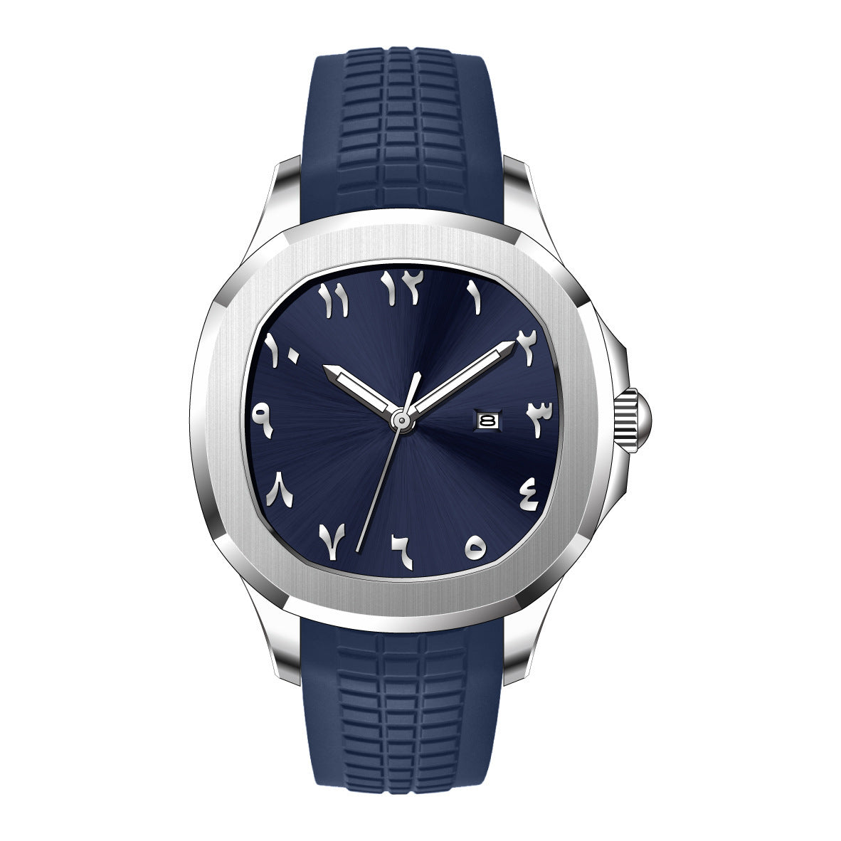 Classic Grenade Silicone Band Waterproof Quartz Watch – Durable Sporty Timepiece