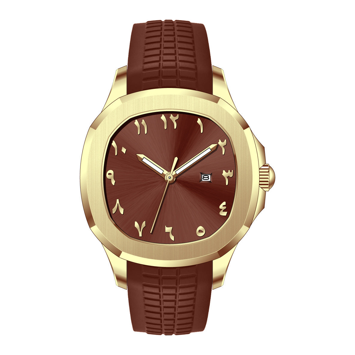 Classic Grenade Silicone Band Waterproof Quartz Watch – Durable Sporty Timepiece