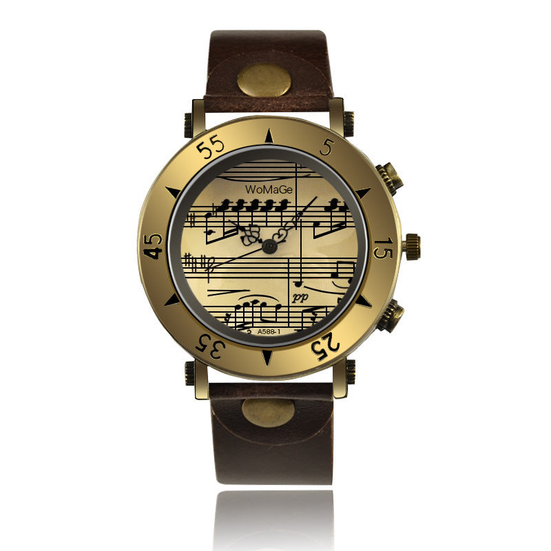 WoMaGe Music Symbol Men’s Watch – Fashion Novel Design Wholesale