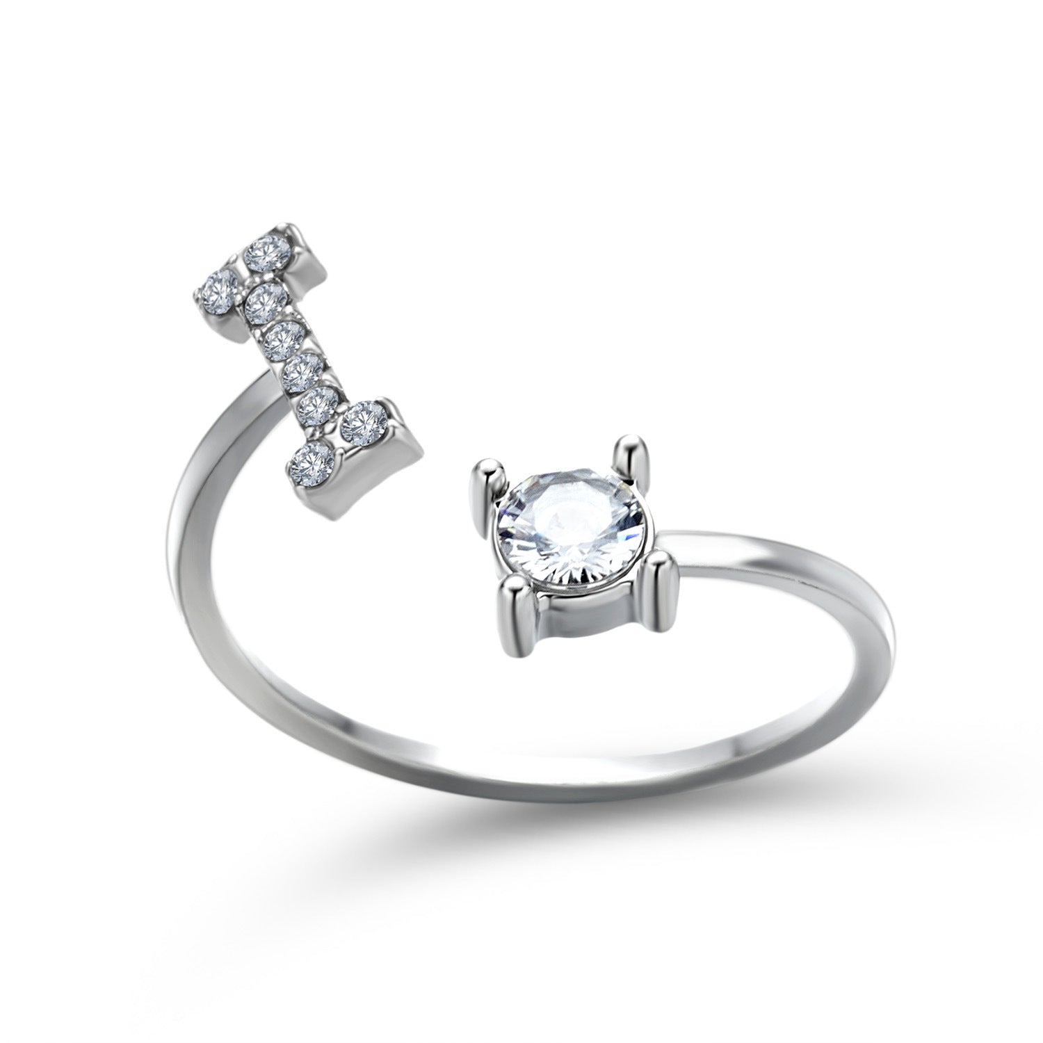 Adjustable 26 Initial Letter Ring – Simple & Elegant Fashion Jewelry for Women