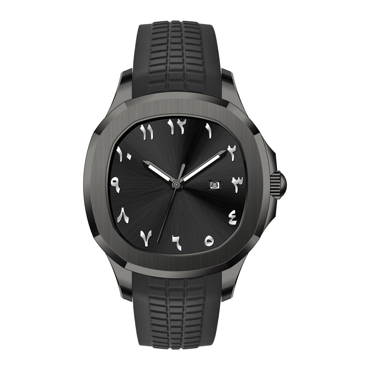 Classic Grenade Silicone Band Waterproof Quartz Watch – Durable Sporty Timepiece