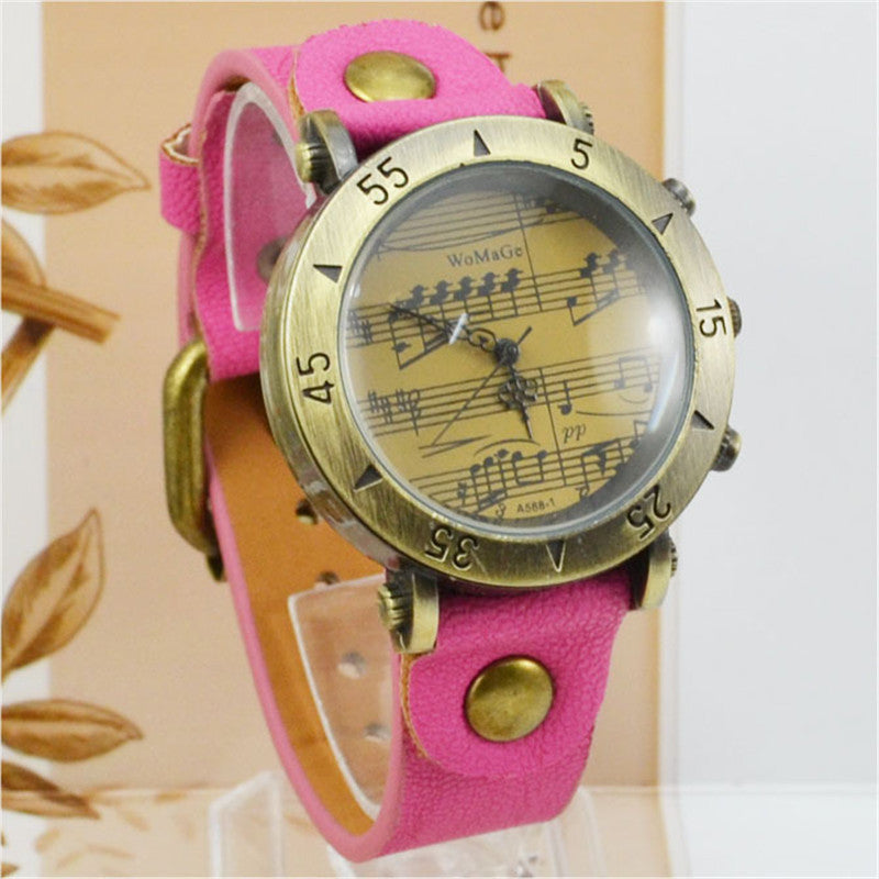 WoMaGe Music Symbol Men’s Watch – Fashion Novel Design Wholesale