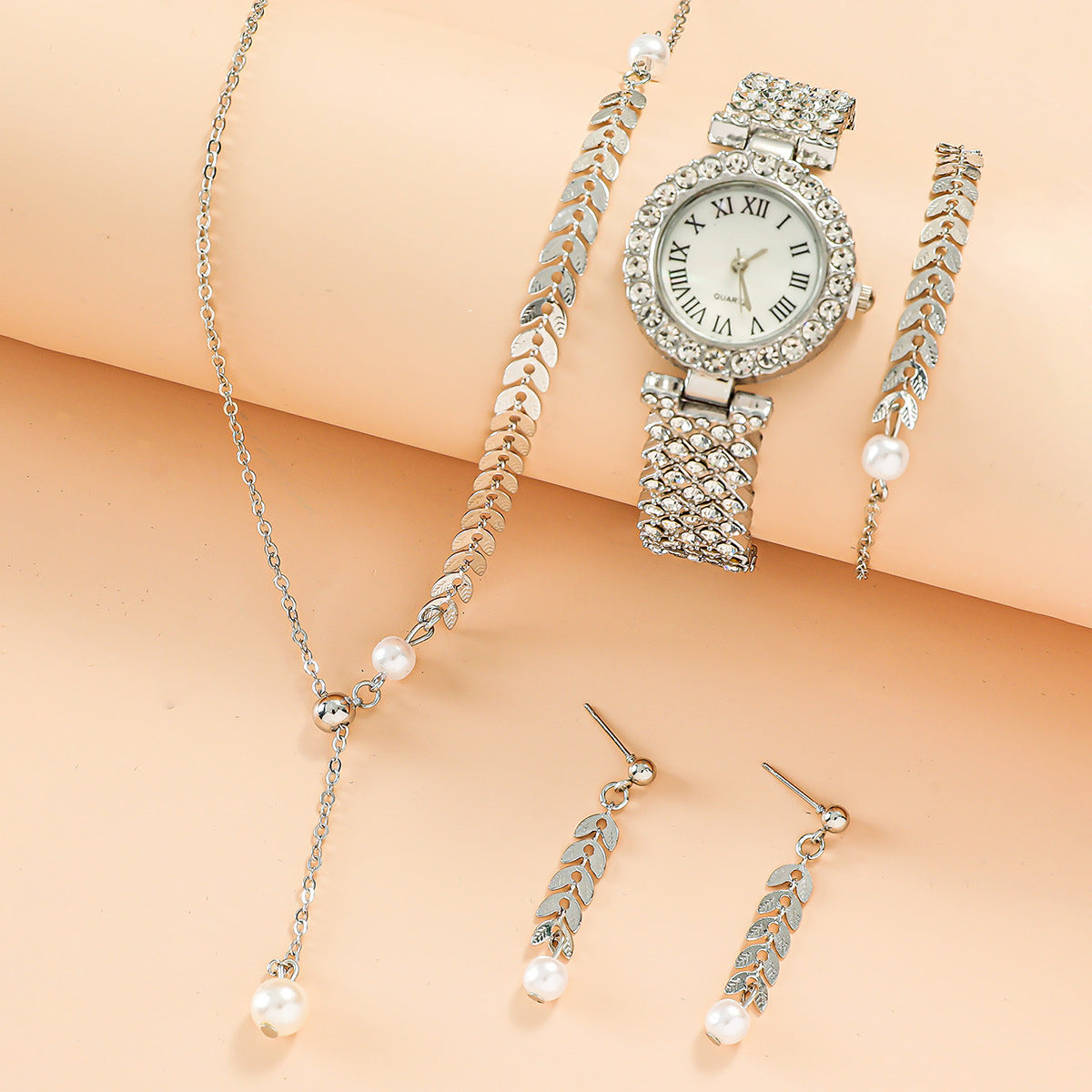 Diamond Women’s Watch – Luxury Fashion Rhinestone Quartz Bracelet Wristwatch