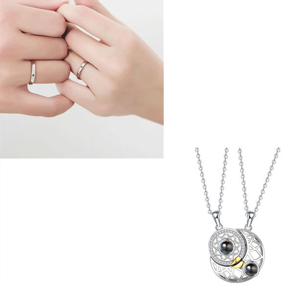 Love You to the Moon and Back Necklace – Romantic Crescent Moon Pendant for Women