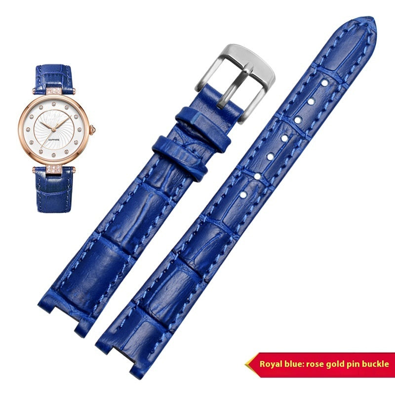Leather Watch Band with Notch – Classic Replacement Watch Bracelet for Men & Women