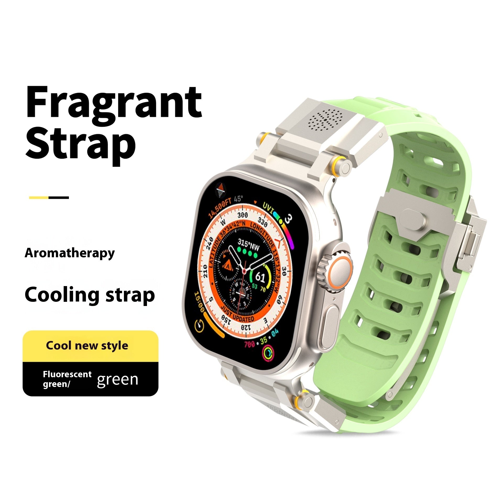 Metal Aromatherapy Watch Band – Stylish & Functional Replacement Strap