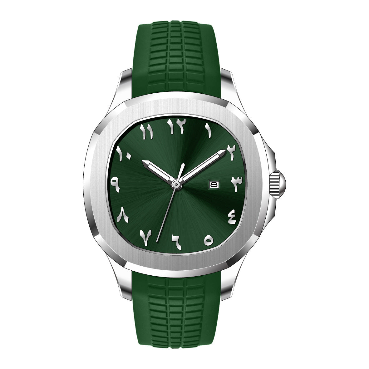 Classic Grenade Silicone Band Waterproof Quartz Watch – Durable Sporty Timepiece