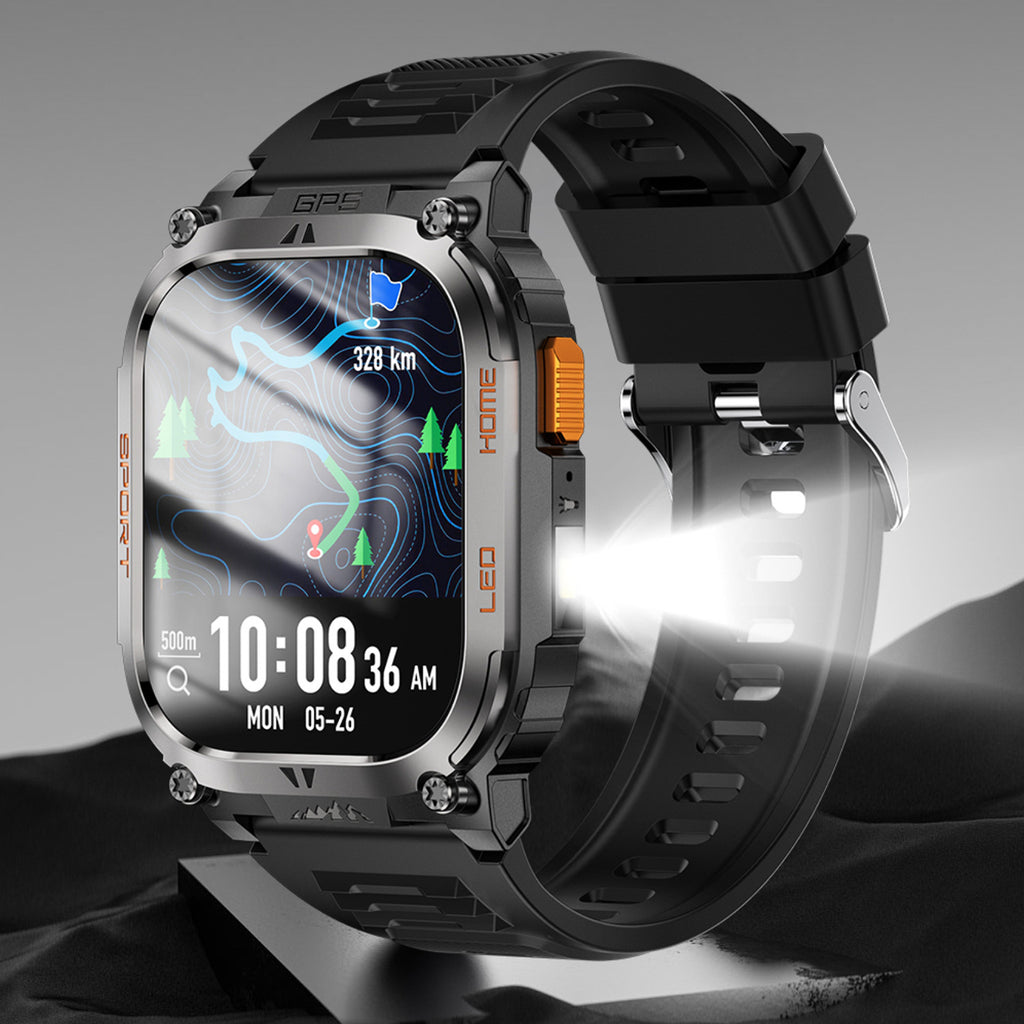 QX18 Smart Bracelet – GPS Positioning Sports Watch with LED Display & Health Monitoring