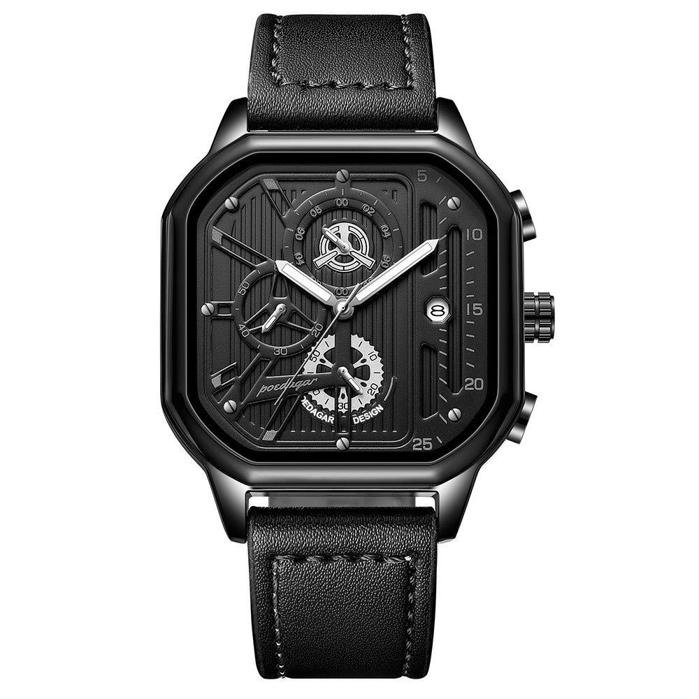 Multifunctional Men's Quartz Watch – Stylish Belt Strap Business Timepiece