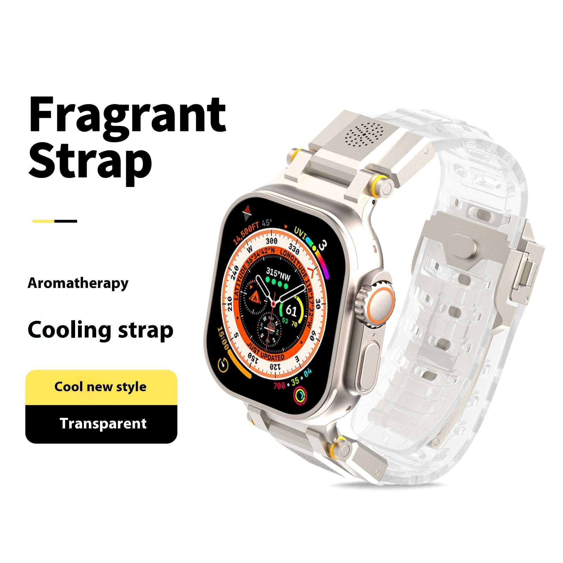 Metal Aromatherapy Watch Band – Stylish & Functional Replacement Strap