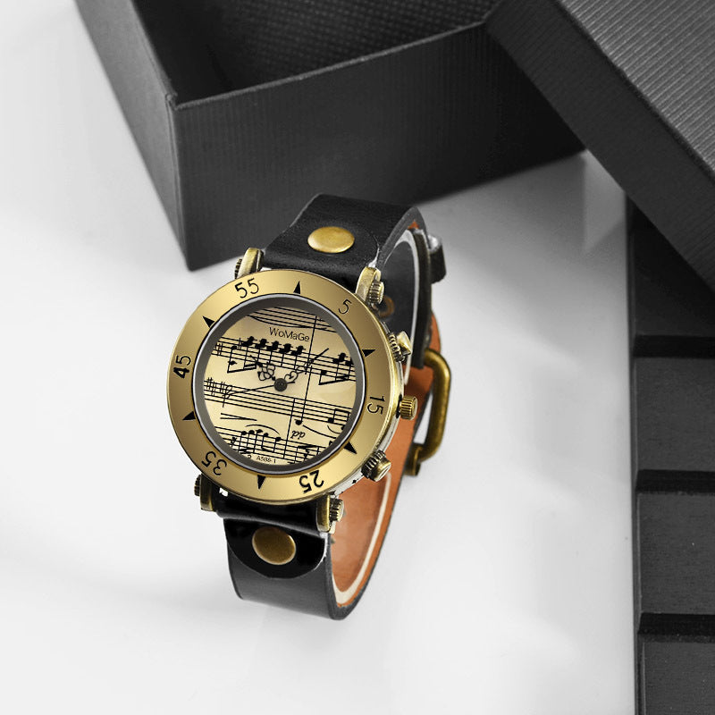 WoMaGe Music Symbol Men’s Watch – Fashion Novel Design Wholesale